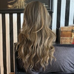 WIG on a Brown Wavy Hair for Effortless Style
